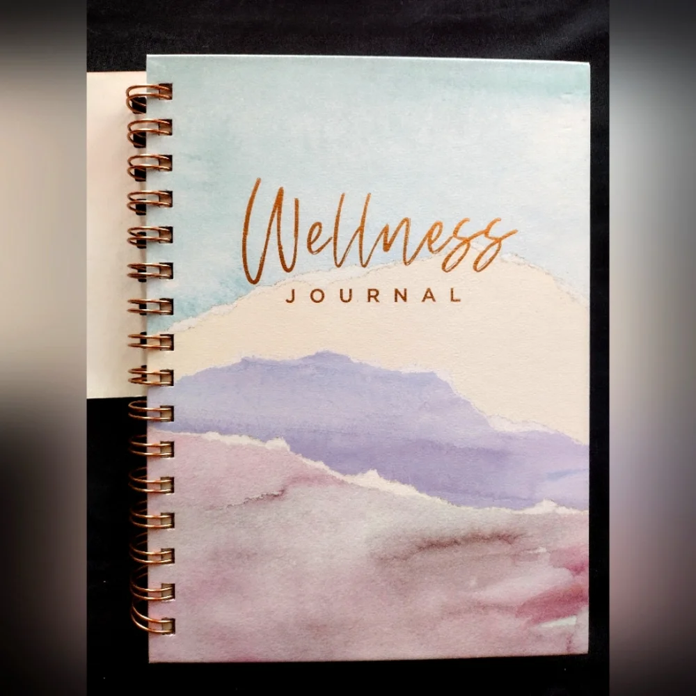 Mindgreen Wellness Journal - Pastel Watercolor Spiral Notebook - Picture 3 of 8